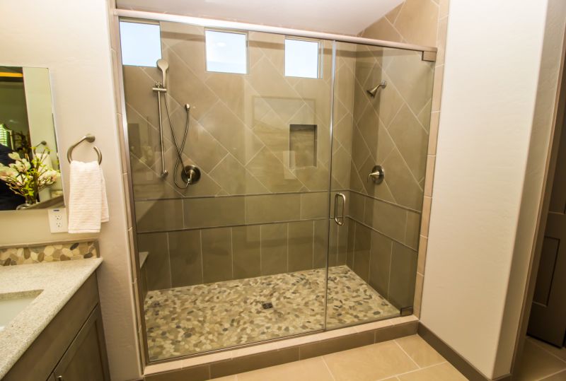 Elegant Shower Niche with Accent Tiles